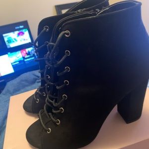 Brand new peep toe booties